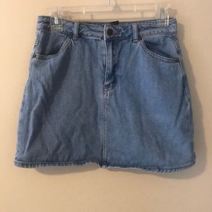 Denim Jean Mini Skirt